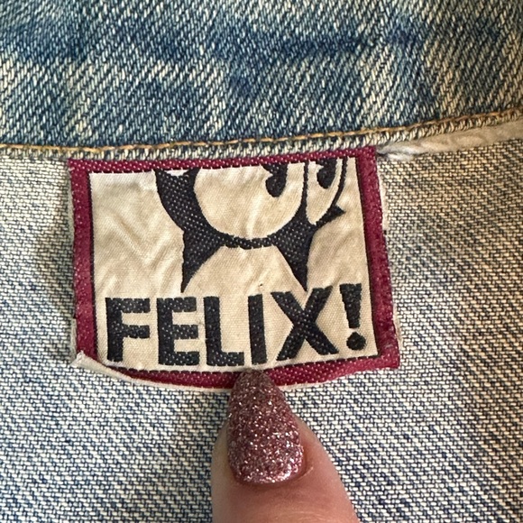 Handpainted retro pin up girl nose Art air force military denim jacket LG studs - Picture 15 of 16